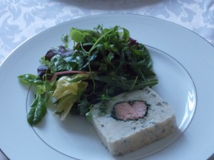 Zanderterrine mit Lachskern