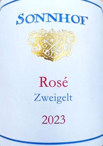Rosé vom Zweigelt. Sonnhof Jurtschitsch